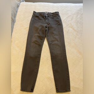 JCrew ankle toothpick Jean - size 27- grey